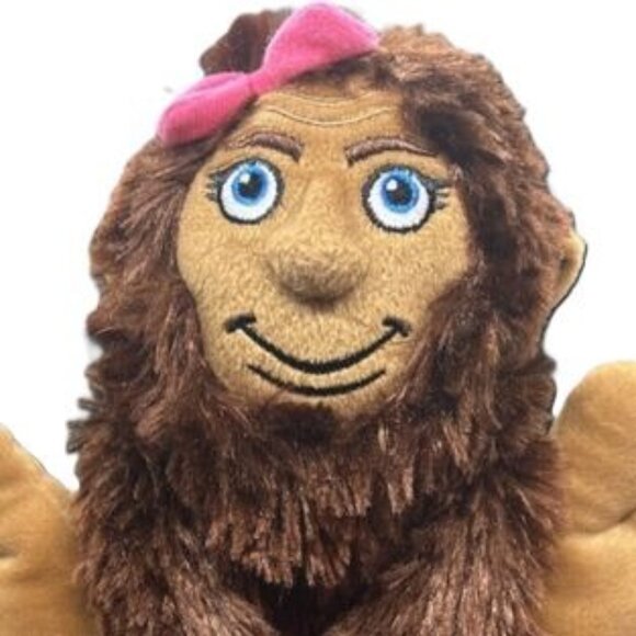 Shesquatch Plush Toy By Stuffed Animal House 14" Brown & Pink Bow Stuffed Sasqua - Picture 5 of 5